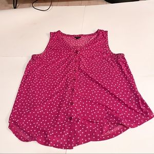 Torrid pink star tank top SZ- 1